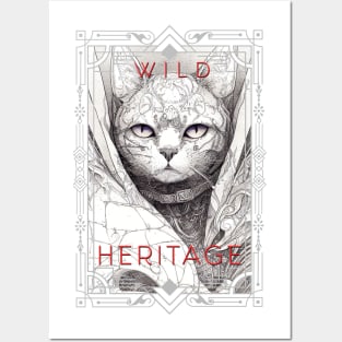 Cat Pet Wild Nature Illustration Line Epic Illustration Line Art Posters and Art
